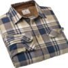Long Sleeve Plaid Button Down Casual Shirt - Image 3