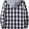 JACKETOWN Hooded Flannel Shirt for Shirts Long Sleeve Jacket - Image 3